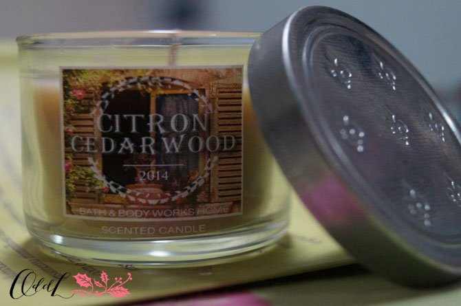 velas perfumadas BBW citron cedarwood