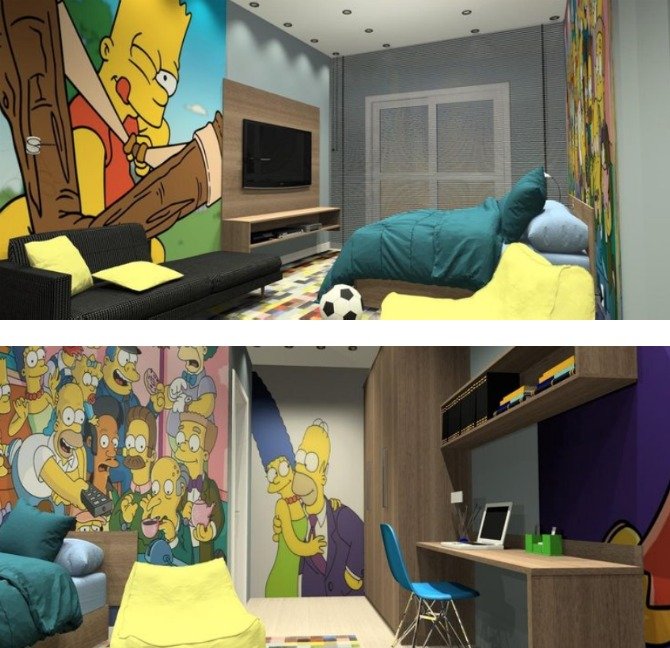 Simpsons na decoração