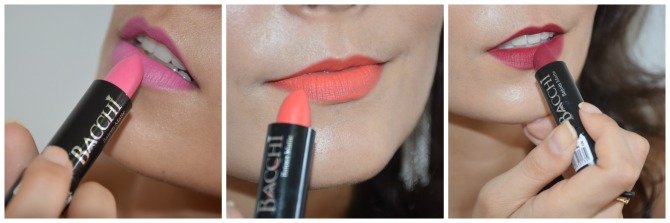 Batons Matte Bacchi | Resenha e Swatche