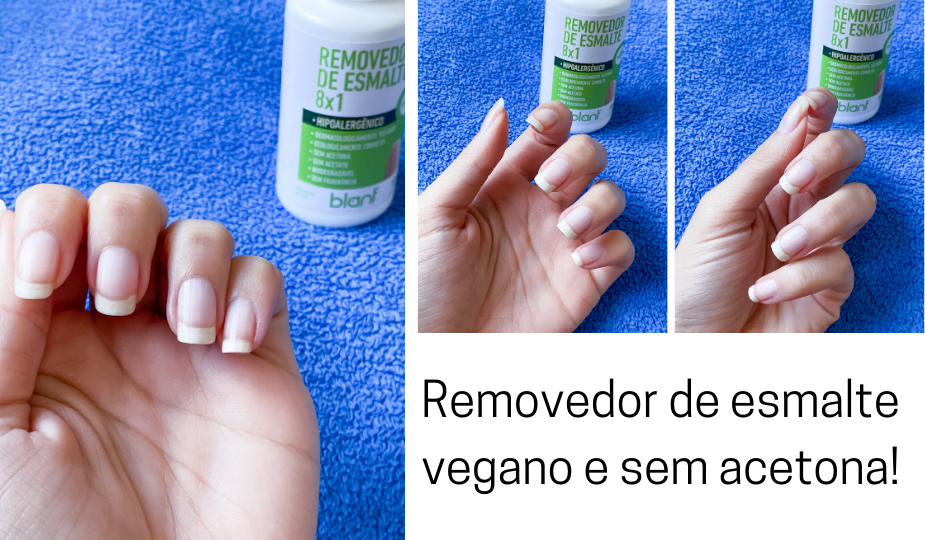 Removedor de esmalte sem acetona