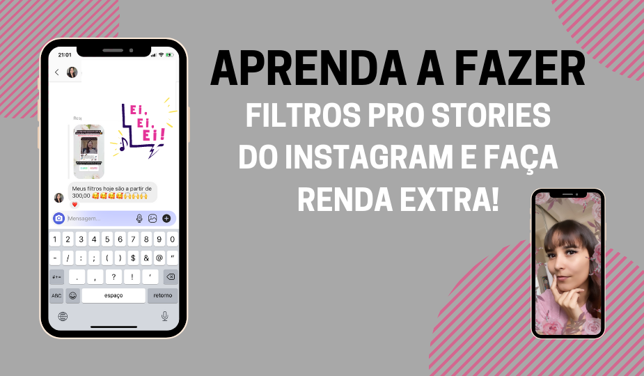 Como criar filtro pro Instagram para fazer renda extra!